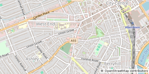 Map of Aberdeen