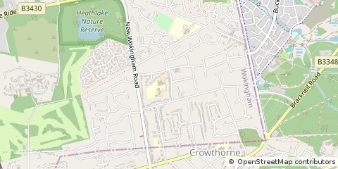 Map of Crowthorne