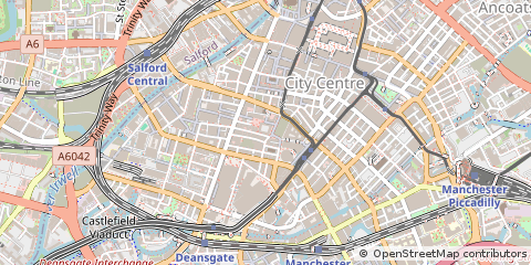 Map of Manchester