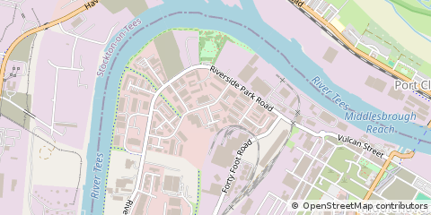 Map of Middlesbrough, Cleveland