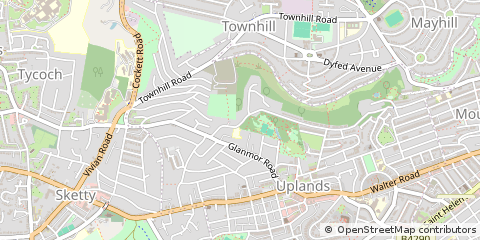 Map of Swansea