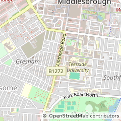 Map of Middlesbrough