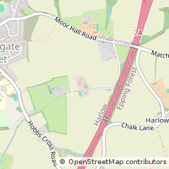 Map of Harlow, Essex