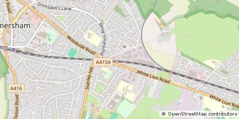 Map of Amersham, Buckinghamshire