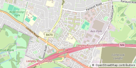 Map of Langley, Berkshire