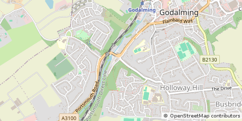 Map of Godalming