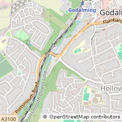 Map of Godalming