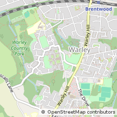 Map of Brentwood, Essex