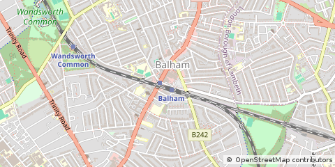 Map of Balham, London