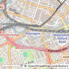 Map of Manchester, Greater Manchester
