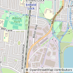 Map of Enfield, Middlesex