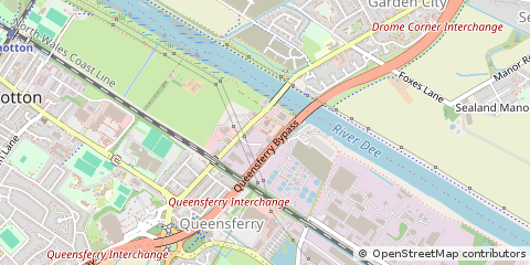 Map of Deeside, Clwyd