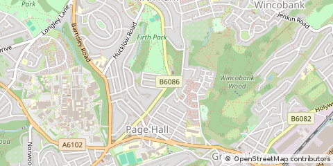 Map of Sheffield