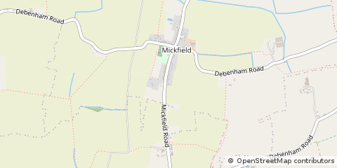Map of Mickfield, Suffolk