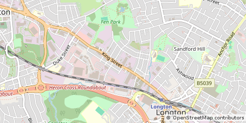 Map of Stoke-on-Trent, Staffordshire