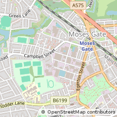 Map of Bolton, Lancashire