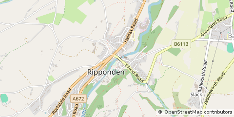 Map of Sowerby Bridge, West Yorkshire