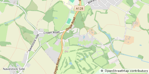 Map of Brentwood, Essex