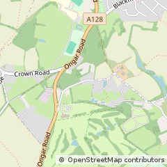 Map of Brentwood, Essex