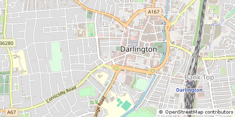 Map of Darlington