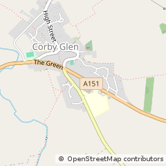 Map of Grantham, Lincolnshire