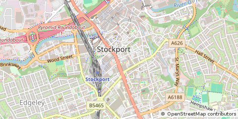 Map of Stockport