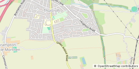 Map of Rotherham, South Yorkshire