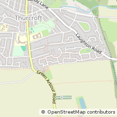 Map of Rotherham, South Yorkshire