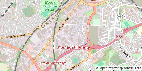 Map of Leeds, Surrey