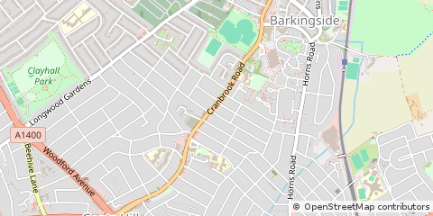 Map of Ilford, Essex