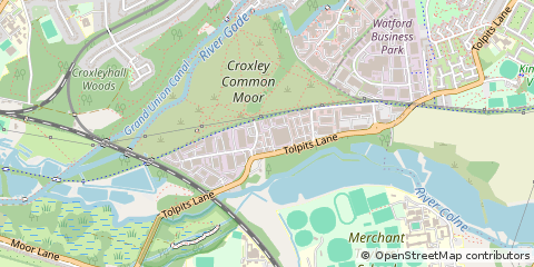 Map of Watford, Hertfordshire