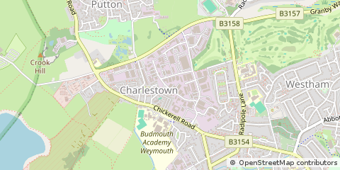 Map of Weymouth, Dorset