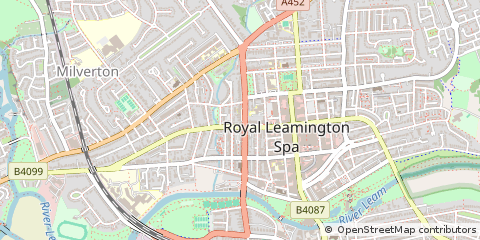 Map of Leamington SPA, Warwickshire