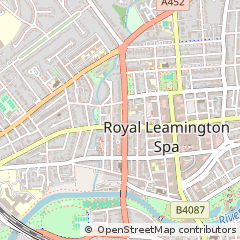 Map of Leamington SPA, Warwickshire