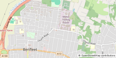 Map of Benfleet