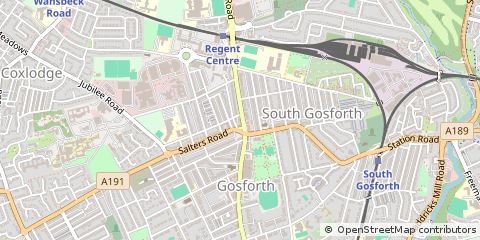 Map of Newcastle Upon Tyne