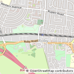 Map of Liverpool, Roby