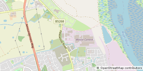 Map of Fleetwood, Lancashire
