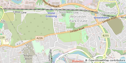 Map of Dartford, Kent