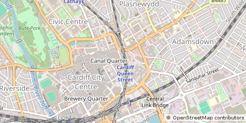 Map of Cardiff