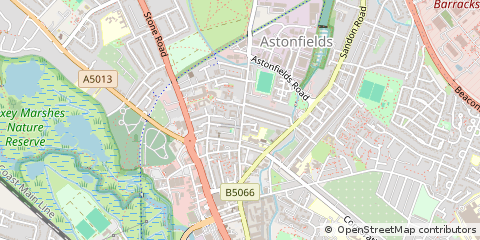 Map of Staffordshire