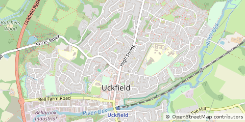 Map of Uckfield, East Sussex