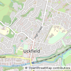 Map of Uckfield, East Sussex