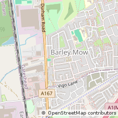 Map of Birtley, Durham
