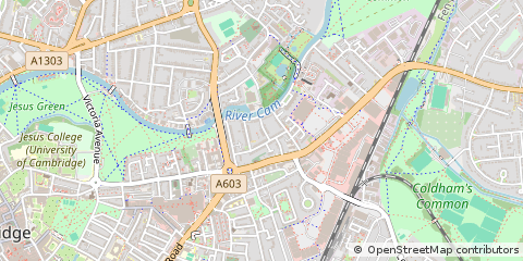 Map of Cambridge, Cambridgeshire