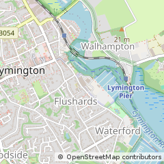 Map of Lymington, Hampshire