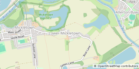 Map of Leeds, West Yorkshire