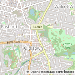 Map of Swindon, Wiltshire