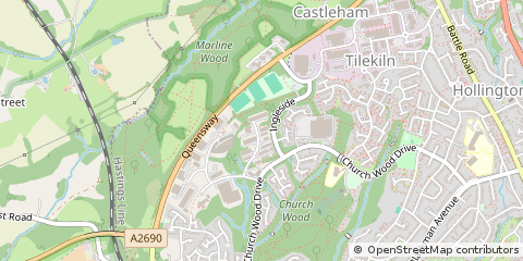Map of ST. Leonards-on-SEA, East Sussex