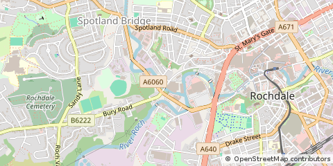 Map of Rochdale